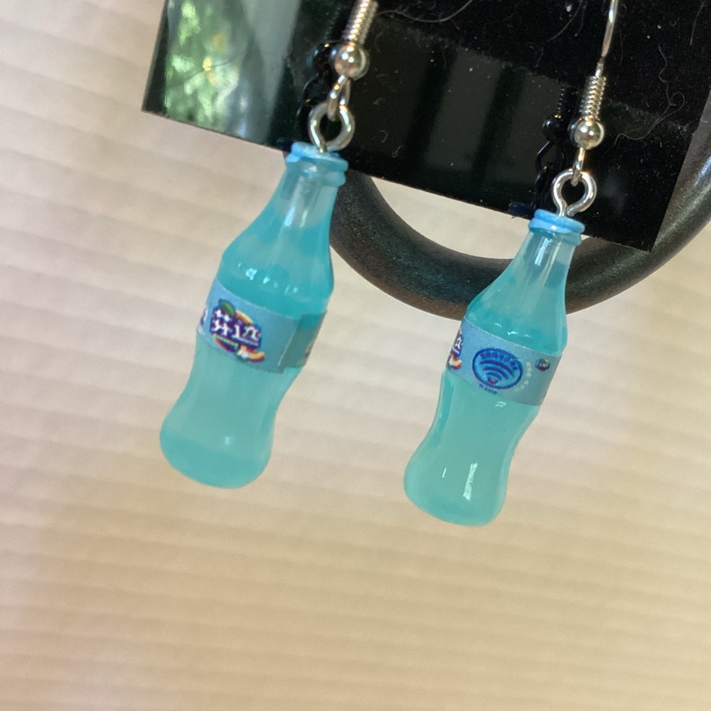 Mini Chinese Soda Earrings,  Drink Earrings, Novelty Earrings, Food & Drink